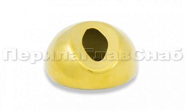 Наконечник штамп, под 30°, Ø38.1 мм, для поручня Ø38.1, золото (AISI 304) k016-88 купить в Москве