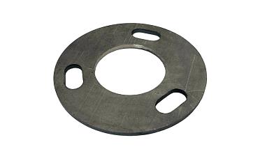 Фланец стойки 42/90 х 3 мм #200 3 отв х М10 х 20 черный металл k116-42-9 купить в Москве