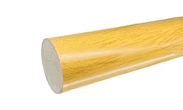 Пластиковый поручень текстурный, цвет Дуб, Ø49мм, длина 4м k891-2  купить в Москве