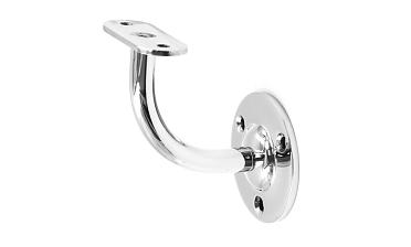 Пристенок с ложементом на плоскость, вынос 65х65, Ø60х3 мм, сварной, нержавеющая сталь AISI 304 полированная k234-5 купить в Москве