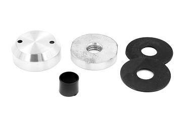 Комплект торцевого крепления несущего стекла, гайка-шайба Ø50х10х18 мм с внутренней резьбой М16, шлифованный AISI 304 k277-8 купить в Москве