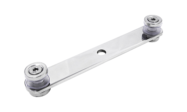 Стеклодержатель пластинчатый, под стекло 6-12 мм, полированный (AISI 201) k047-5 купить в Москве