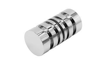 Ручка-кноб для двери 32х38 мм латунь-хром, полированная t694 PC купить в Москве