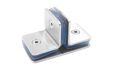 Коннектор для душевой кабины на 3 стекла шлифованный t727-2 SSS  купить в Москве