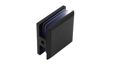  Коннектор для душевой кабины стена-стекло 45х45, вырез 67, цинк, черный t730 BZn купить в Москве