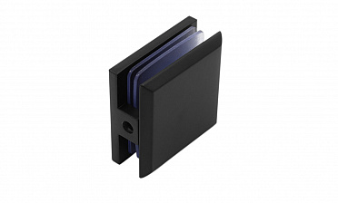  Коннектор для душевой кабины стена-стекло 45х45, вырез 67, цинк, черный t730 BZn купить в Москве