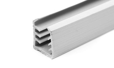 Уплотнитель в поручень с пазом 27х30 для стекла 8+8мм, EPDM (палки по 3м) СЕРЫЙ Фk307-G купить в Москве