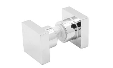 Ручка-кноб квадратная для стекла 6-12 мм, нержавеющая сталь AISI 304, полированная t669 PSS купить в Москве