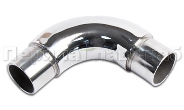 Отвод трубы Ø25.4 мм со вставками, удлиненный, полированный (AISI 304) k325-3 купить в Москве