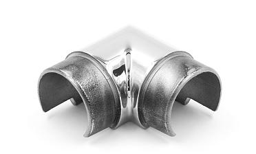 Отвод с пазом на трубу Ø48.3 мм, полированный (AISI 304) k237 купить в Москве