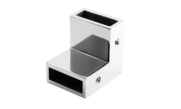 Соединитель труба-труба 90°, для трека 30х10 мм, AISI 304, полированный t460 PSS купить в Москве