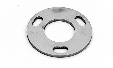 Фланец стойки 50/90х3 мм, 3 отв. М10х20, черный металл k116-50-9 купить в Москве