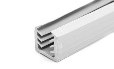 Уплотнитель в поручень с пазом 24х24 для стекла 8мм или триплекса 4+4, EPDM (палки 3 м) СЕРЫЙ Фk309-G купить в Москве