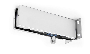 Фитинг на фрамугу с осью и монтажной пластиной, под алюминий t130 AL купить в Москве