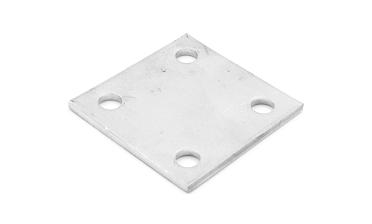 Фланец стойки 71х71х5 (4.3), AISI 304, 4 отв. М10 k115-4  купить в Москве