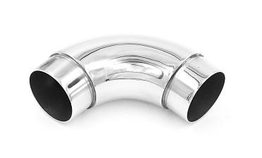 Отвод поручня под Ø38.1х1.5 мм, 90°, литой, полированный, со вставками, (AISI 201) k059-3 купить в Москве