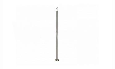 Готовая стойка Ø38,1 мм, с фланцем и наконечником, высота 950 мм, полированная (AISI 304) k702 купить в Москве