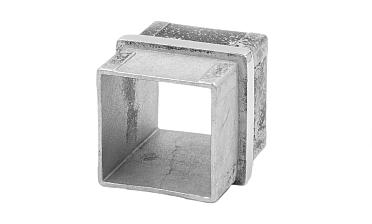 Соединитель для поручня 40х40 мм, полированный, (AISI 304) k368 купить в Москве