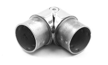 Поворот литой, шарнирный под Ø42.4 мм, полированный, AISI 304 k273 купить в Москве