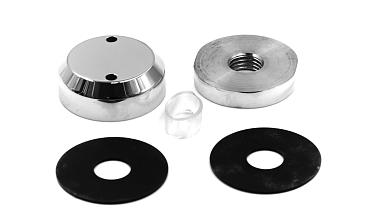 Комплект торцевого крепления несущего стекла, полированный, литой. AISI 304 k277-6  купить в Москве