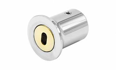 Держатель трубы 19 мм, полированный, латунь-хром, стена-труба t907 PC купить в Москве