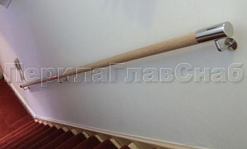 Деревянный пристенный поручень в Москве. Готовые проекты ПерилаГлавСнаб