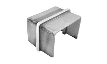 Соединитель для поручня с пазом 40х60 мм, шлифованный (AISI 304) Фk541-2 купить в Москве