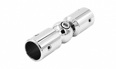 Соединитель трубы 19 мм, шарнирный, нержавеющая сталь AISI 304, полированная t915 PSS купить в Москве