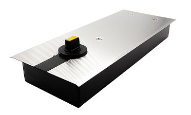 Доводчик для стеклянной двери до 100 кг EN4, напольный, 500 тыс, циклов, нержавеющая сталь AISI 304, шлифованная t184-3 SSS купить в Москве