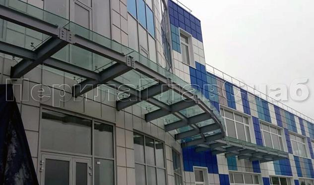 НПО “Наука” фасадный козырек в Москве. Готовые проекты ПерилаГлавСнаб