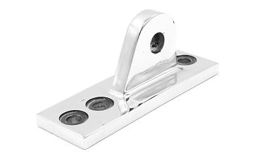 Крепление ванты(тяги) козырька к стойке алюминиевого фасада, AISI 304,литое,полированное, k610 купить в Москве