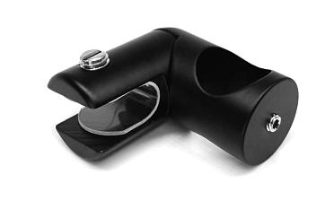 Держатель стекла сквозной боковой, для трубы 19 мм, черный, t912 Bl купить в Москве