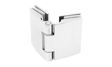 Петля душевая, стекло-стекло 180°, без реза, нерж, полированная t313 PSS купить в Москве