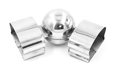 Поворот пластикового фигурного поручня, шаровый, полированный, AISI 304 k061 купить в Москве