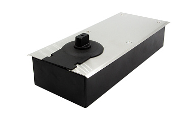 Доводчик для стеклянной двери напольный, шлифованный EN2 250 тыс. циклов 115гр (дверь 800мм  до 80 кг) t186 SSS купить в Москве