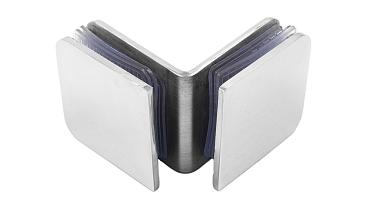 Коннектор для душевой кабины стекло-стекло 90° 45х45 мм полированный t725-2 PSS  купить в Москве