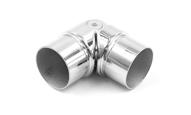 Поворот шарнирный под Ø38.1 мм, полированная, (AISI 304) k250 купить в Москве