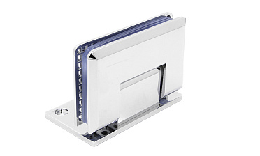 Петля для душевой кабины стена-стекло 90° 90х55 мм латунь-хром, полированная t305 PC купить в Москве