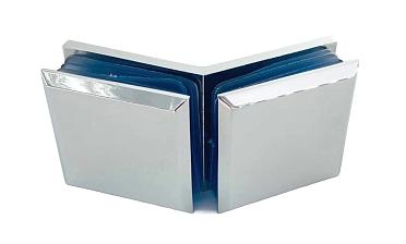 Коннектор для душевой кабины стекло-стекло 135°, 45х45, цинк , вырез 71 t736 PZn купить в Москве