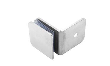 Коннектор для душевой кабины стена-стекло 90°, 45х45, шлифованный  t722-2 SSS купить в Москве