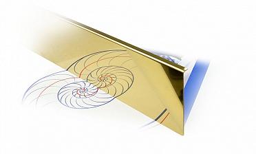 Накладка под золото (тыльная/лицевая) 2000 мм на профиль k601, для стекла 10-12 мм k601-10-88 купить в Москве