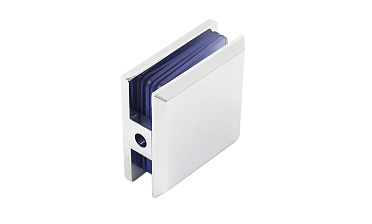 Коннектор для душевой кабины стена-стекло 45х45 мм латунь-хром, полированный t730 PC купить в Москве