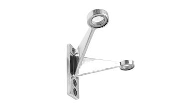 Крепление рутеля к стене, двойное, фланец с тремя отверстиями, AISI 304 k612-2 купить в Москве