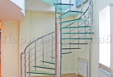 Стеклянные лестницы купить в Москве