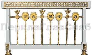 Латунные ограждения лестниц серия – Палладий XL01-1 в Москве. Готовые проекты ПерилаГлавСнаб