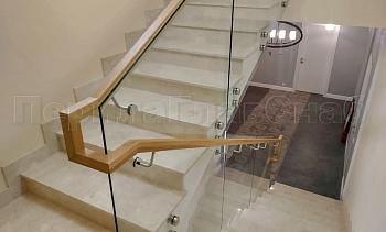 Цельностеклянные ограждения на несущем стекле в Москве. Готовые проекты ПерилаГлавСнаб