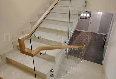 Цельностеклянные ограждения на несущем стекле купить в Москве