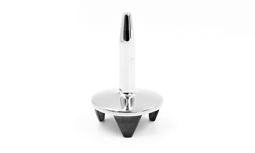 Наконечник палец (солдатик) на стойку Ø50.8х1.5 мм, без ложемента, удлиненный 70 мм, облегченный, литой, полированный, нержавеющий AISI 304 k557 купить в Москве