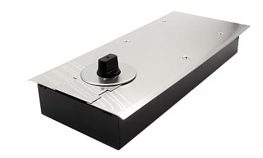 Доводчик для стеклянной двери до 80 кг EN3, напольный, 500 тыс. циклов, нержавеющая сталь AISI 304, шлифованная t183 SSS купить в Москве