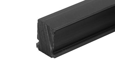 Подставка для стекла в профиль т40, материал ТЭП, цвет черный т40-05 купить в Москве